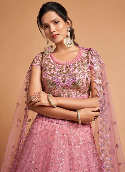 Elegant Pink ZNRL - Indian Dress House 786