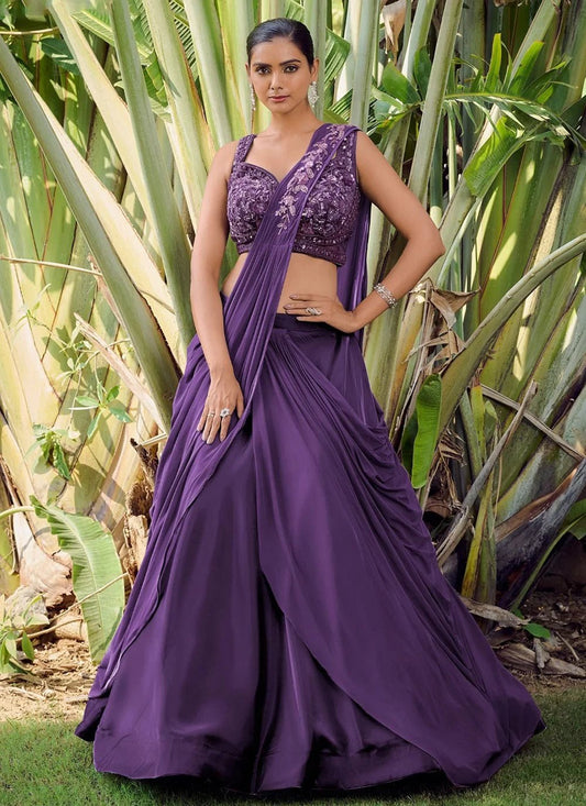 Elegant Purple TH52A THAB - Indian Dress House 786
