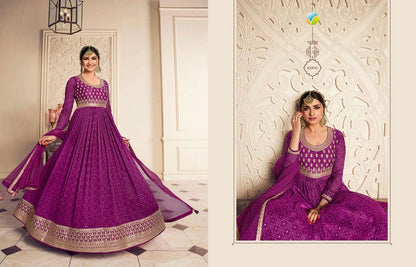 Elegant Purple VKG - Indian Dress House 786