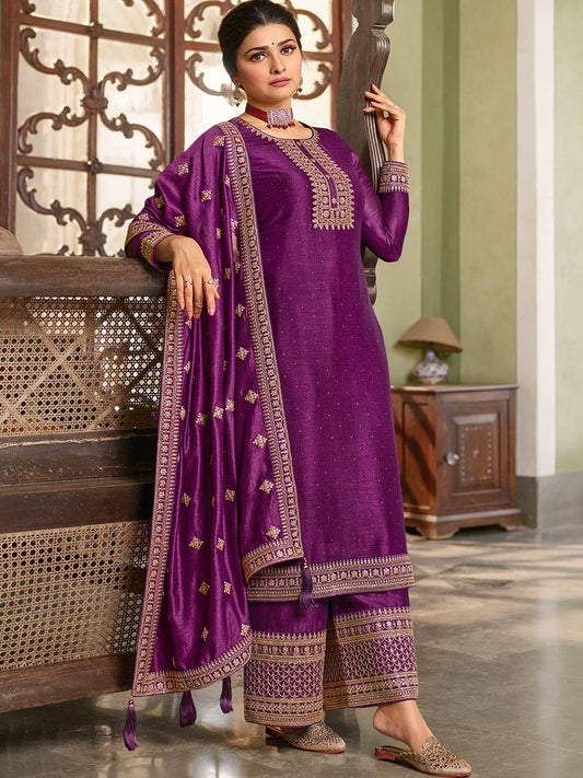Elegant Purple VKSS - Indian Dress House 786