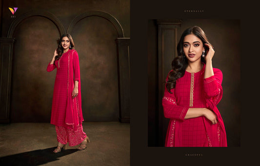 Elegant Red VTSK FVD - Indian Dress House 786
