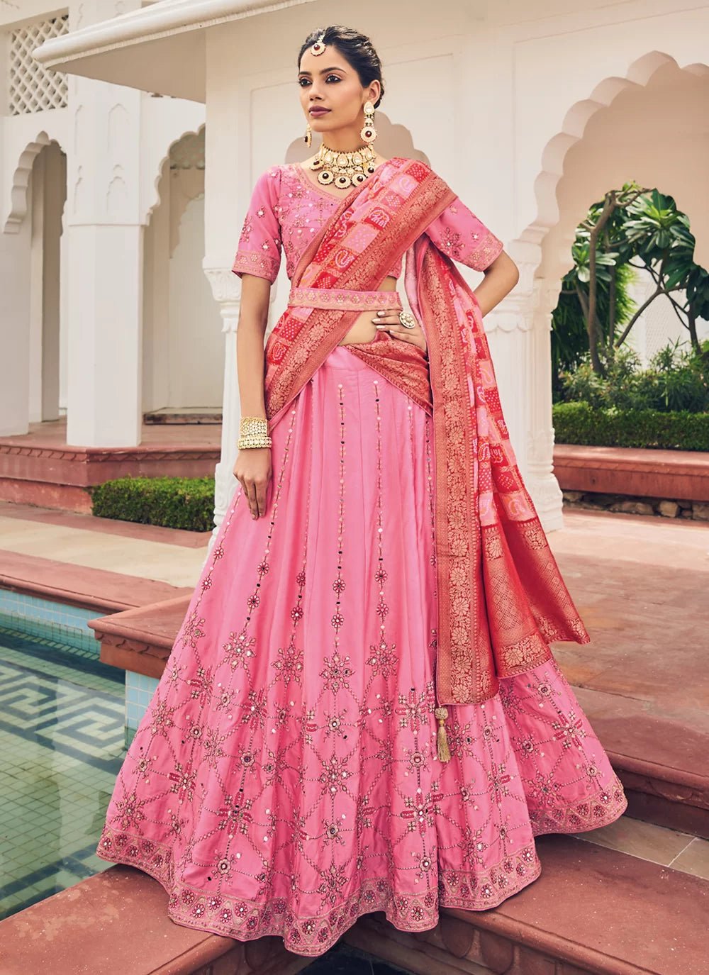 Elegant Rose Pink KSHL - Indian Dress House 786