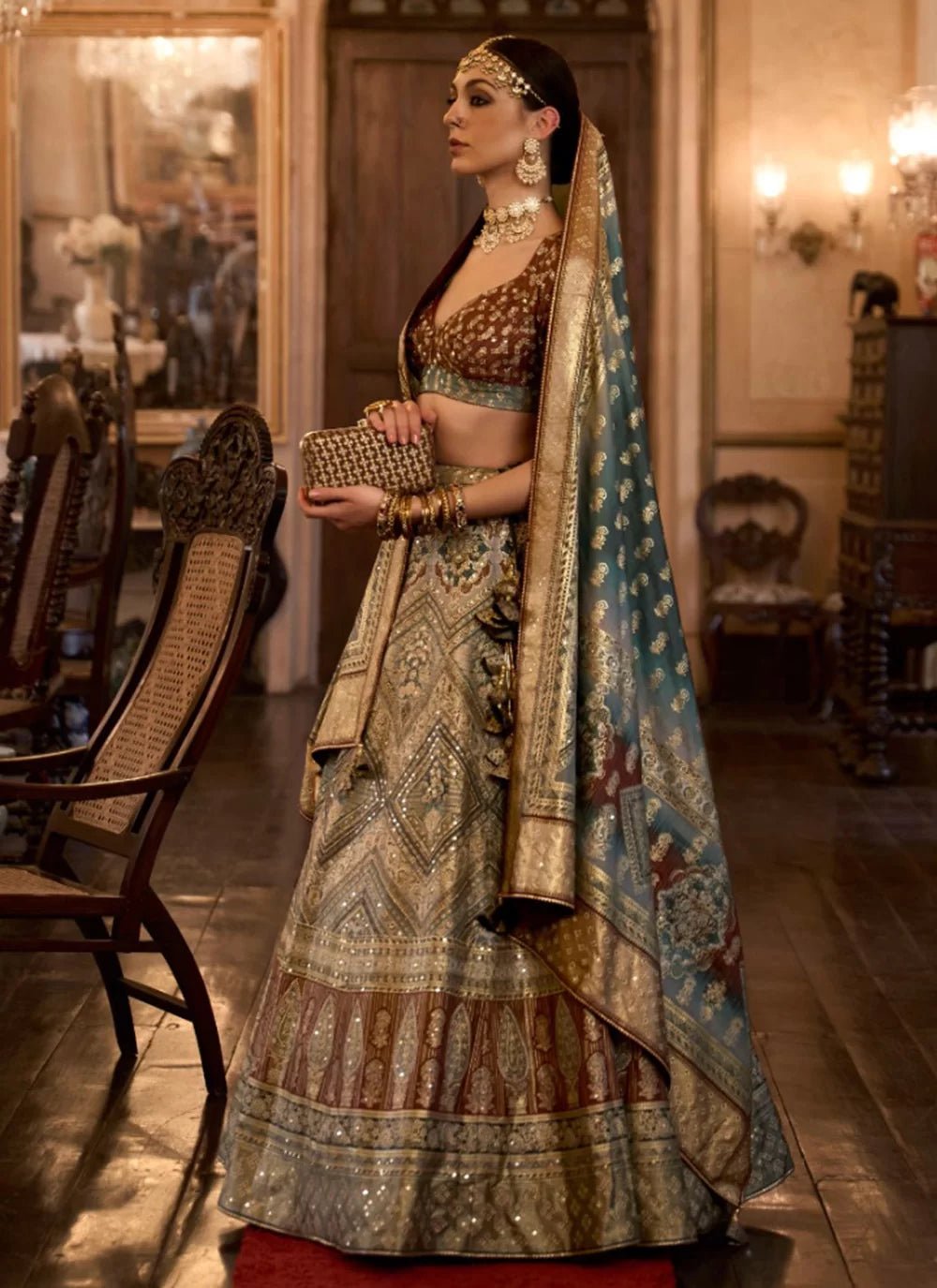 Elegant Royal Gold RWL - Indian Dress House 786