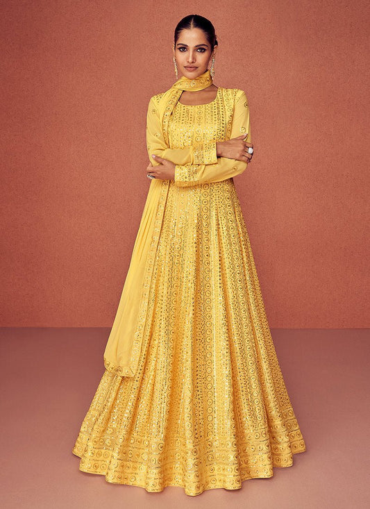 Elegant Yellow ACS - Indian Dress House 786