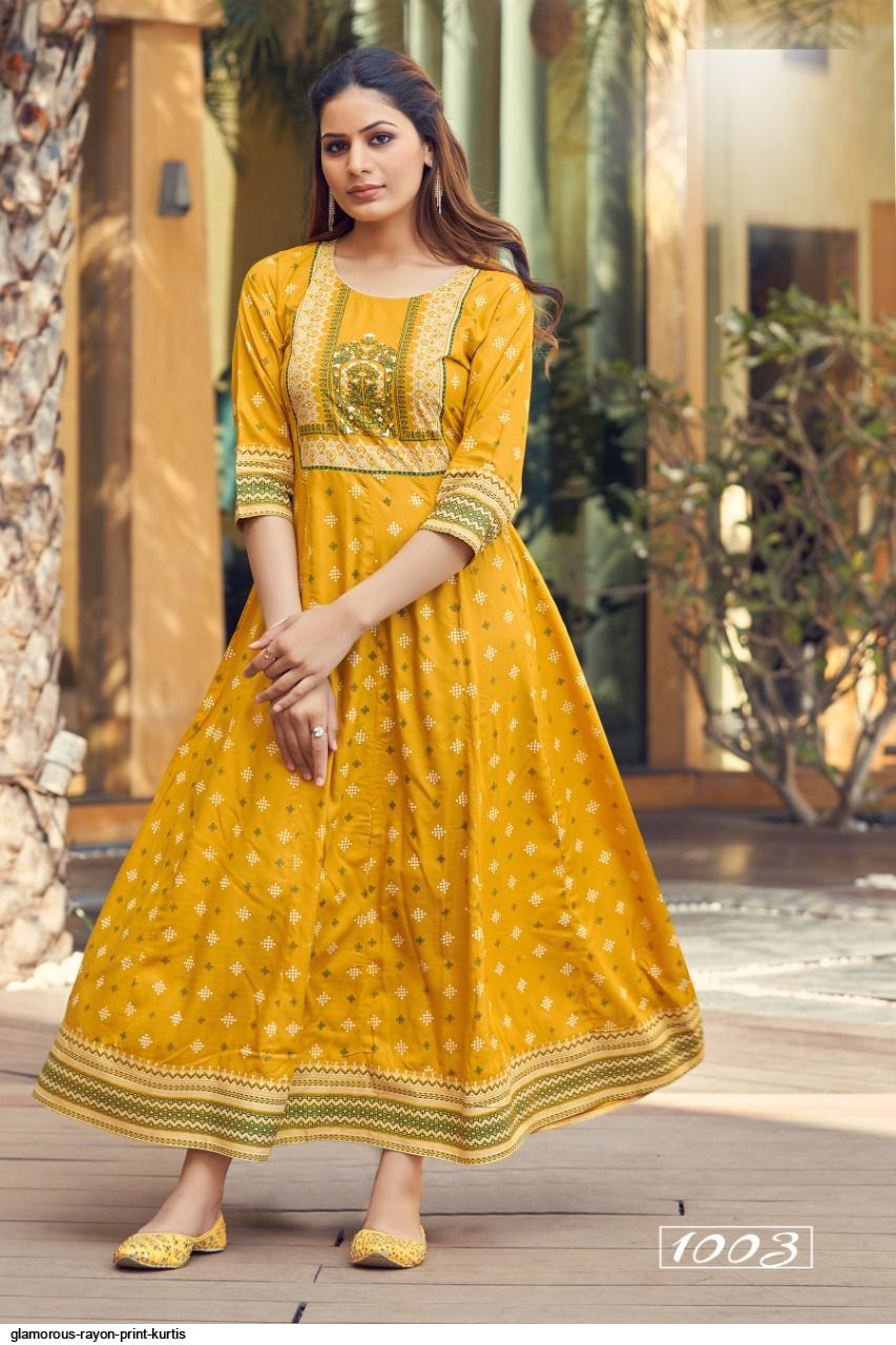 Elegant Yellow BH 1003 KT - Indian Dress House 786