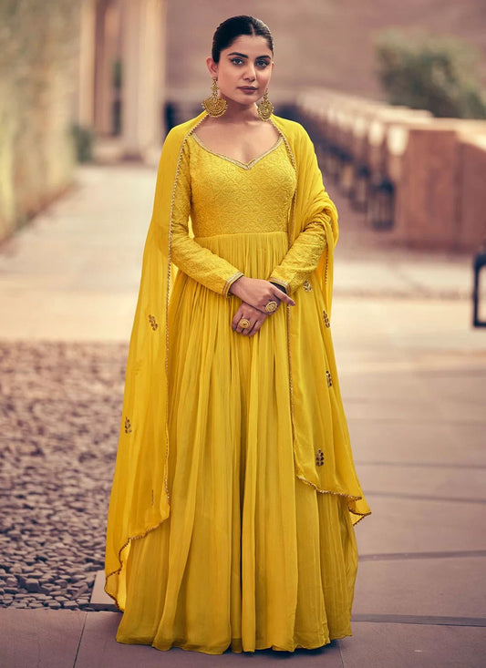 Elegant Yellow SE SYMK - Indian Dress House 786