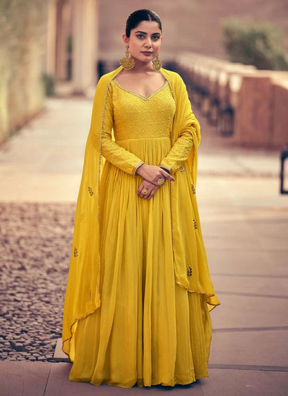 Elegant Yellow SE SYMK - Indian Dress House 786