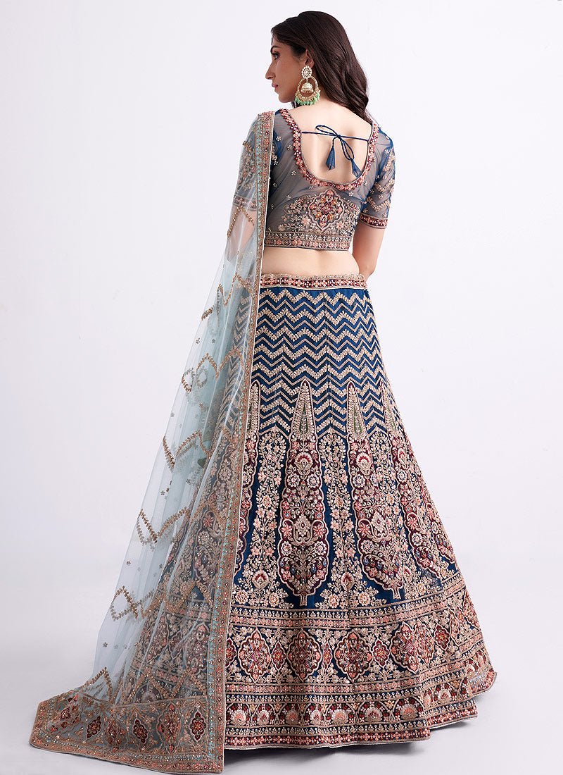 Exclusive Blue & Gold ABHPL - Indian Dress House 786