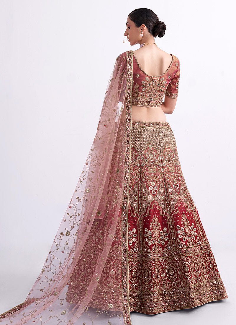 Exclusive Red & Beige ABHPL - Indian Dress House 786