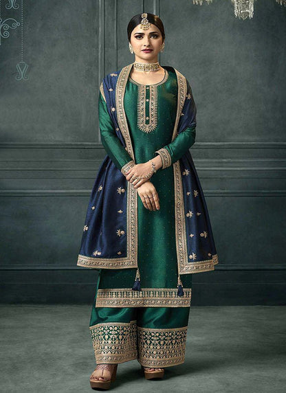 Exclusive Sea Green VKSHA - Indian Dress House 786