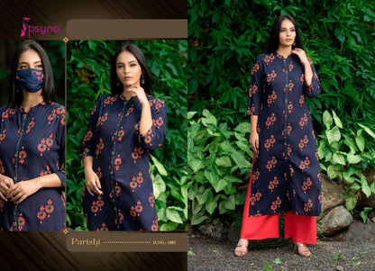 Floral Blue And Red PPP 1001 FVD - Indian Dress House 786