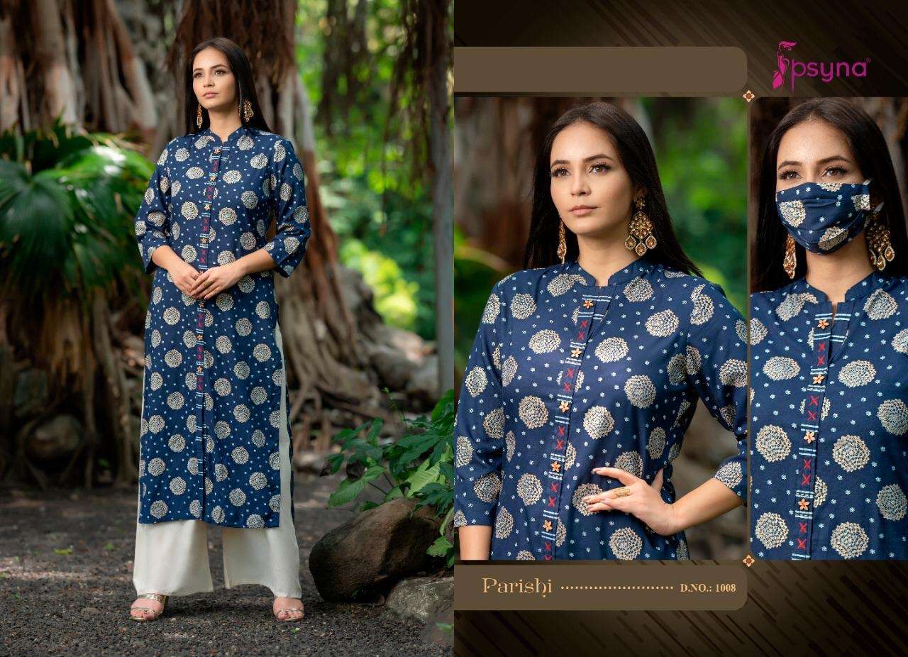 Floral Blue PPP 1008 FVD - Indian Dress House 786