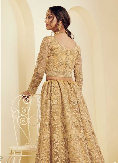 Gold Floral AWB - Indian Dress House 786