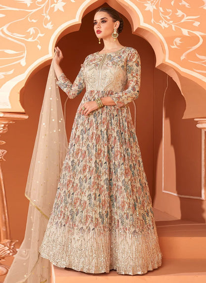 Goregous Floral Multi C SSS - Indian Dress House 786