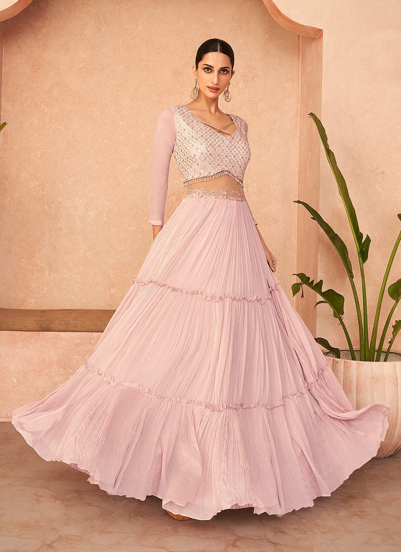 Gorgeous Baby Pink SDT - Indian Dress House 786
