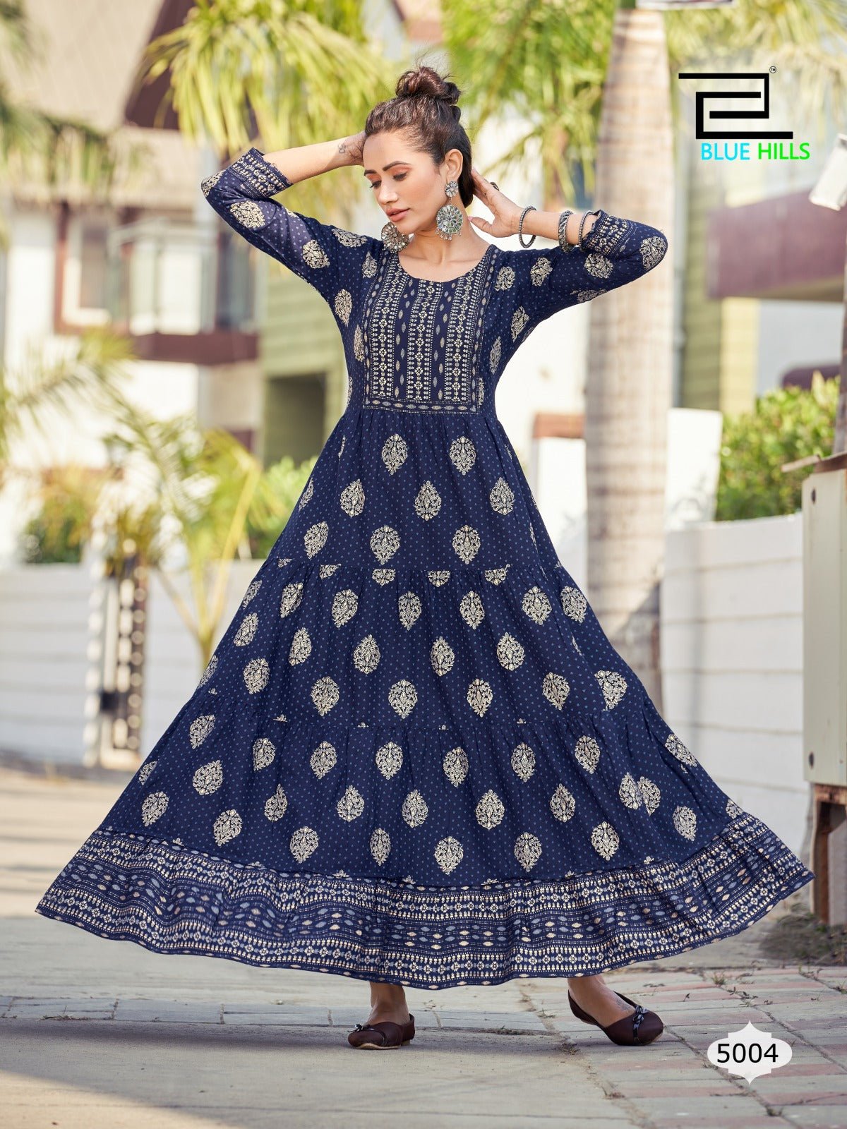 Gorgeous Blue BHC 5004 FVD - Indian Dress House 786