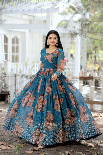 indian blue dresses Blue indian bridal dress