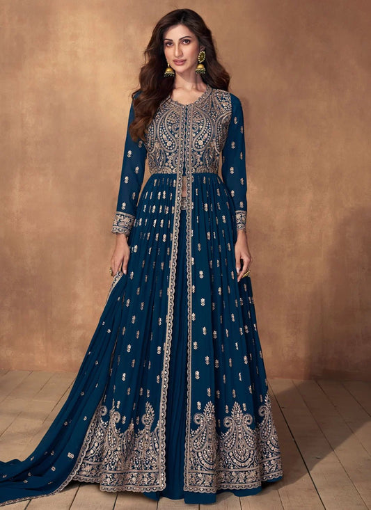 Gorgeous Blue Lengha ACMD - Indian Dress House 786