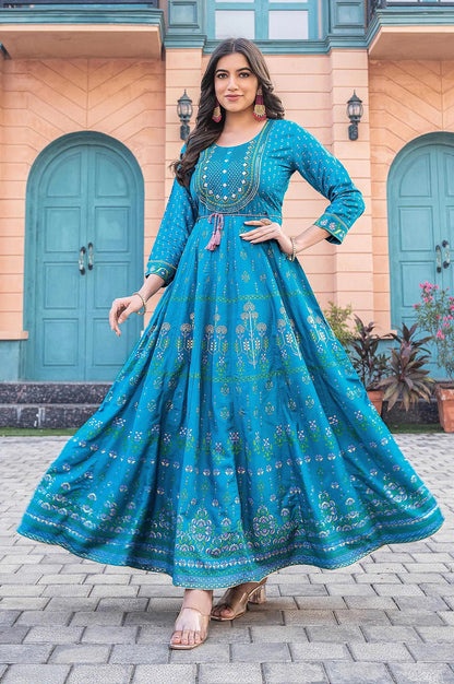 Gorgeous Blue MIF 301 FVD - Indian Dress House 786