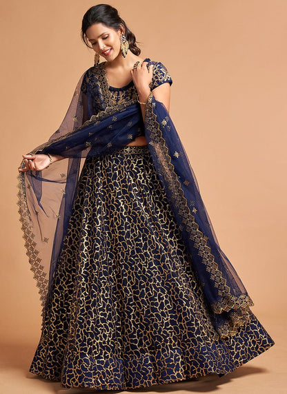 Gorgeous Blue ZNRL - Indian Dress House 786
