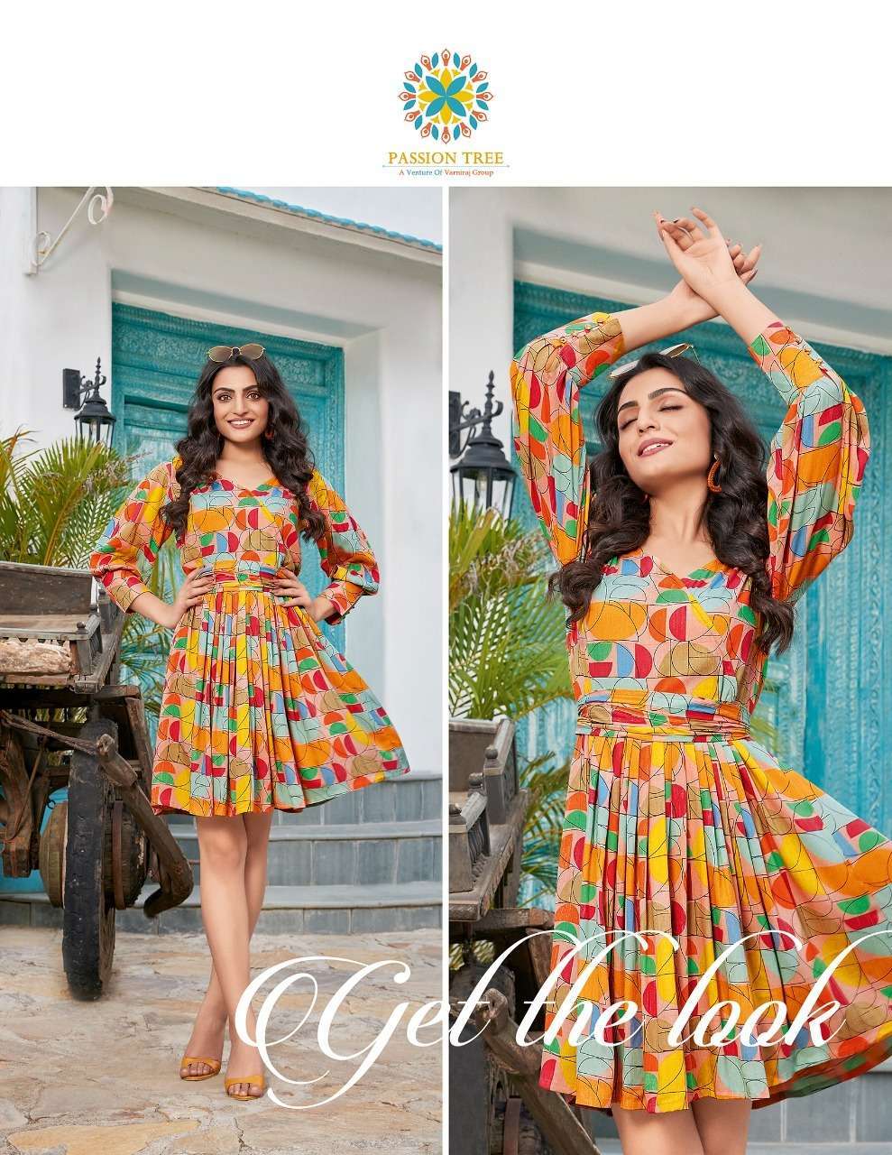 Gorgeous Checkered Short Dress PTF 1006 FVD - Indian Dress House 786