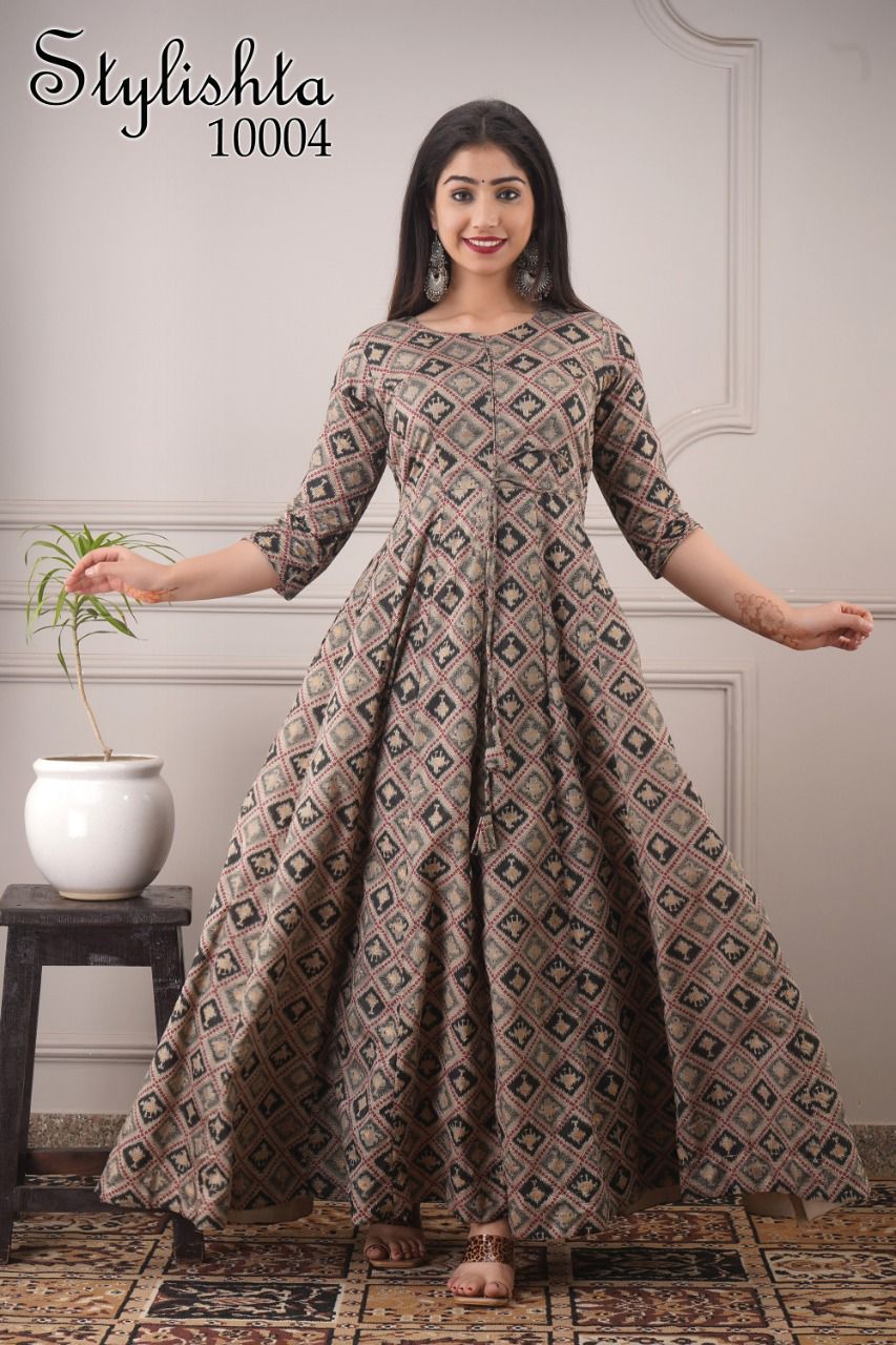 Gorgeous Checkred Patterned DB STYG 10004 FVD - Indian Dress House 786