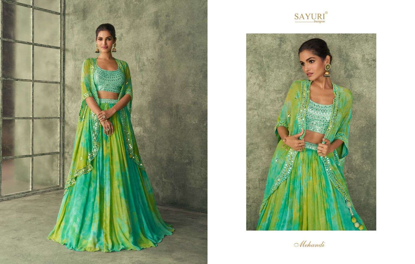 Gorgeous Dye Green SDW - Indian Dress House 786