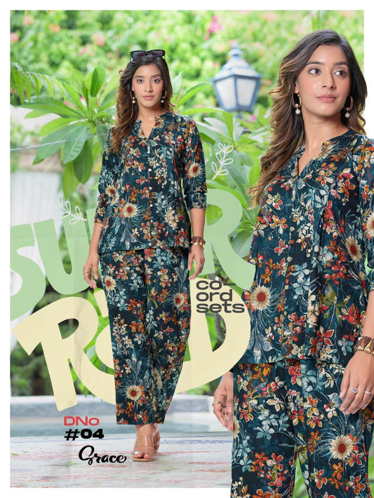 Gorgeous Floral Blue KG INDO - Indian Dress House 786