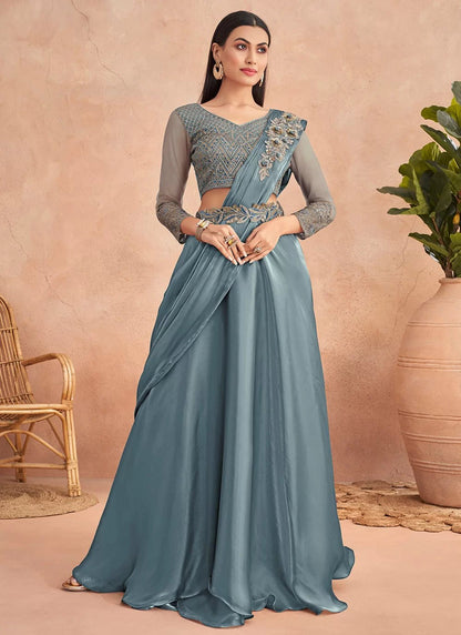 Gorgeous G Blue L/S - Indian Dress House 786
