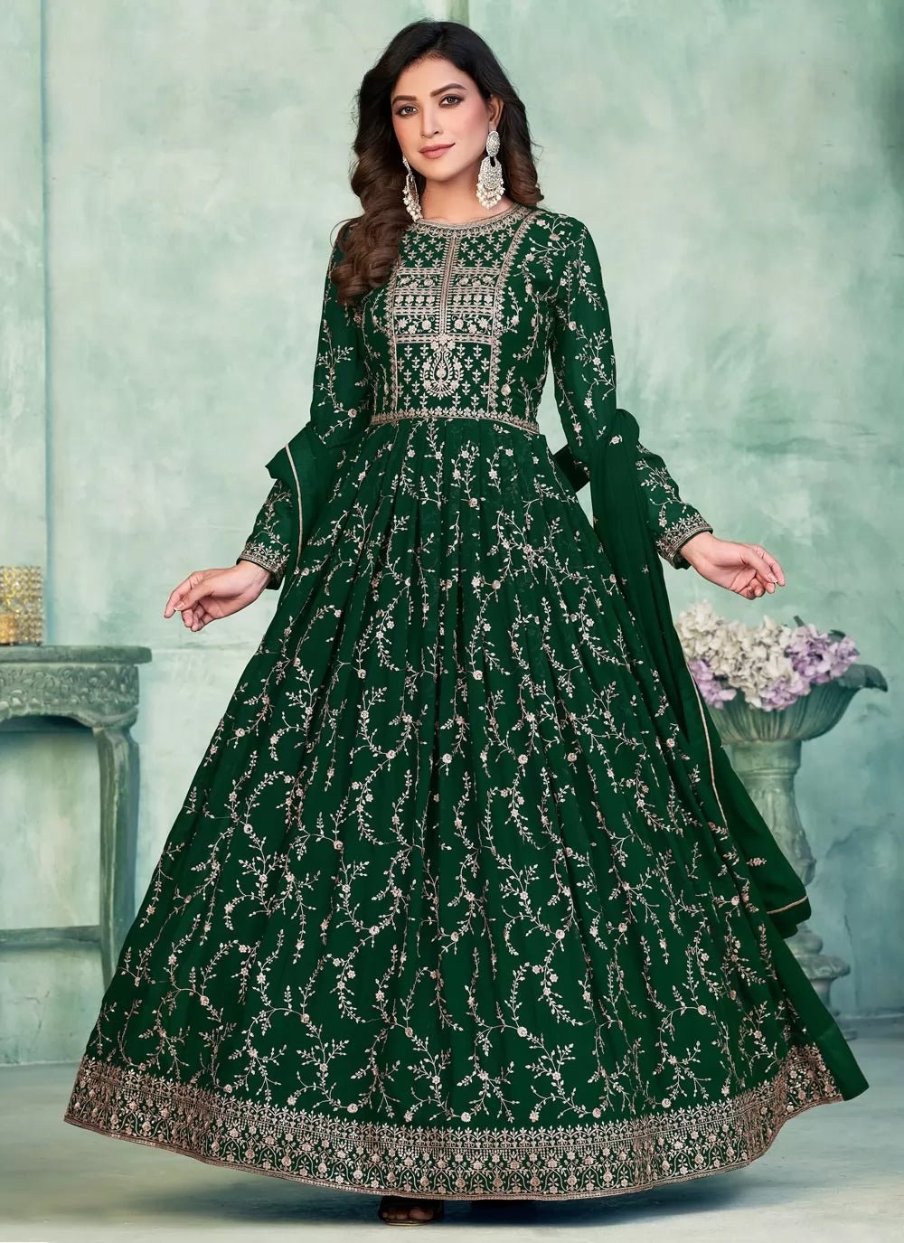 Gorgeous Green ANJA - Indian Dress House 786