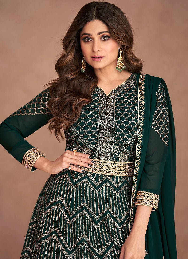 Gorgeous Green ASJI - Indian Dress House 786