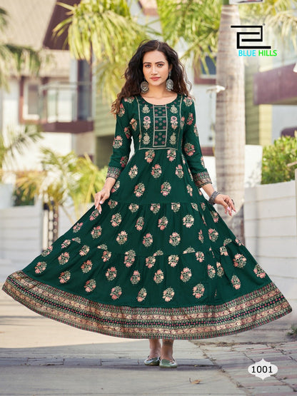 Gorgeous Green BHC 1001 FVD - Indian Dress House 786