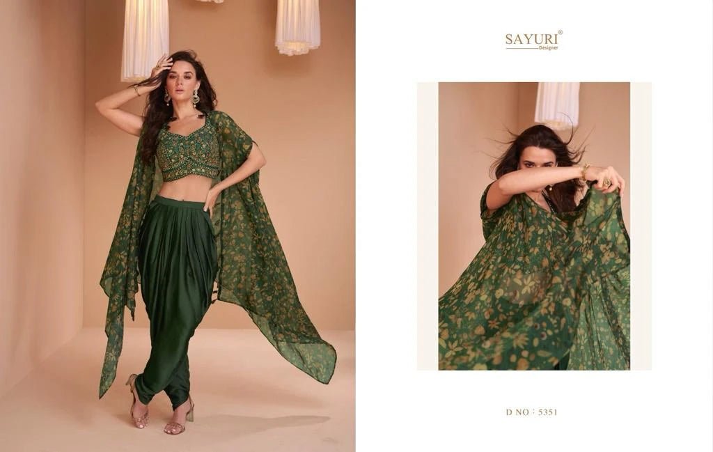 Gorgeous Green Dhoti SYPD - Indian Dress House 786