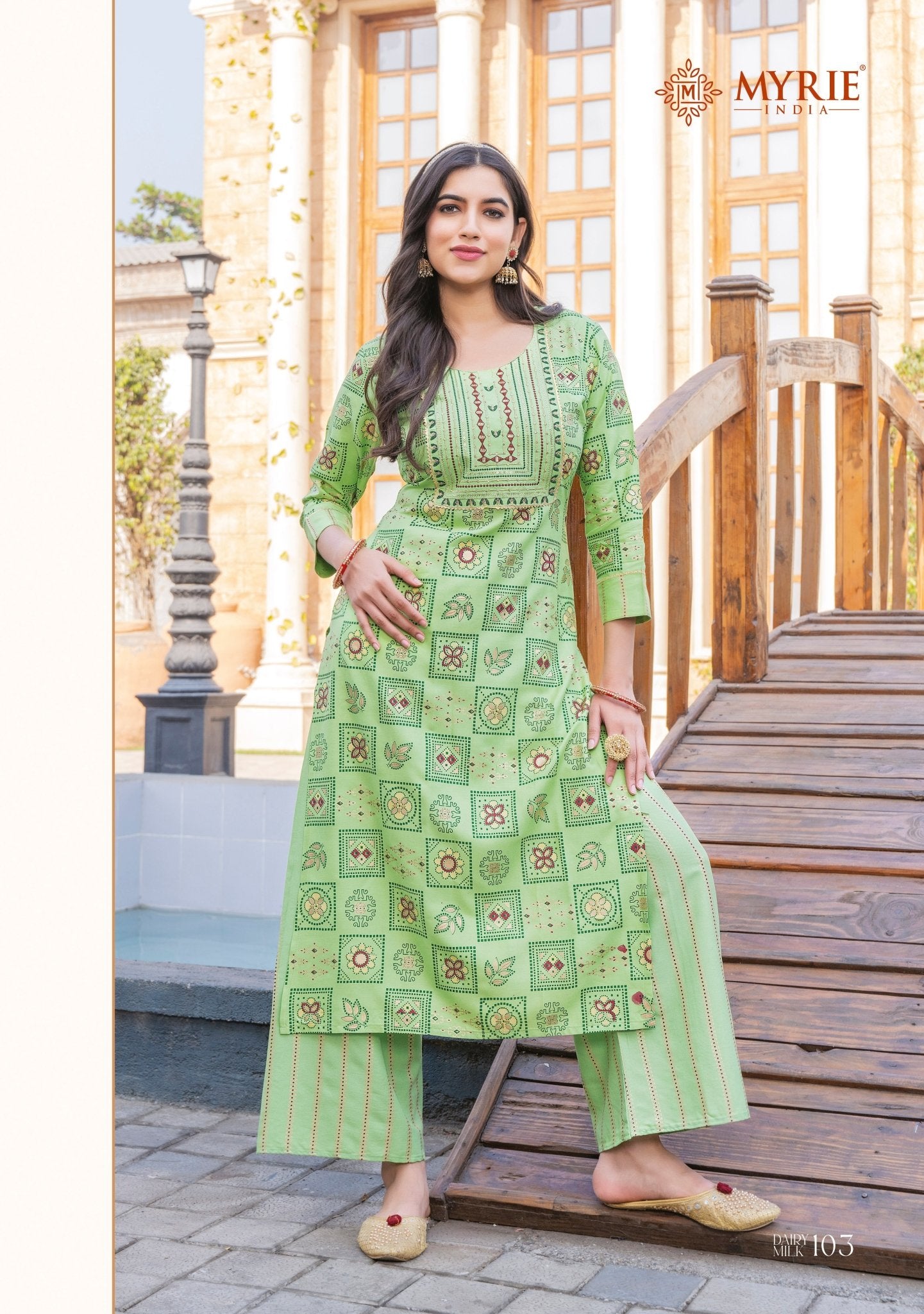 Gorgeous Green MID 103 FVD - Indian Dress House 786