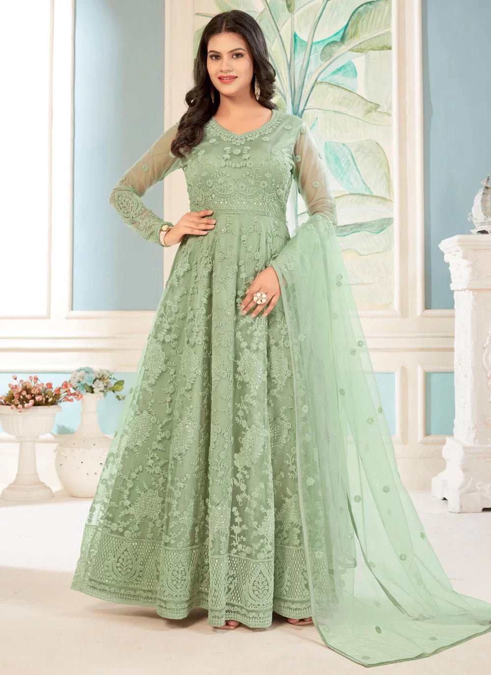 Gorgeous Green SWG - Indian Dress House 786