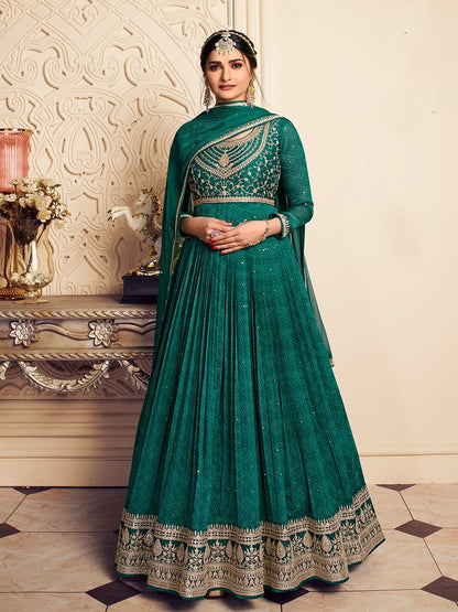 Gorgeous Green VKG - Indian Dress House 786