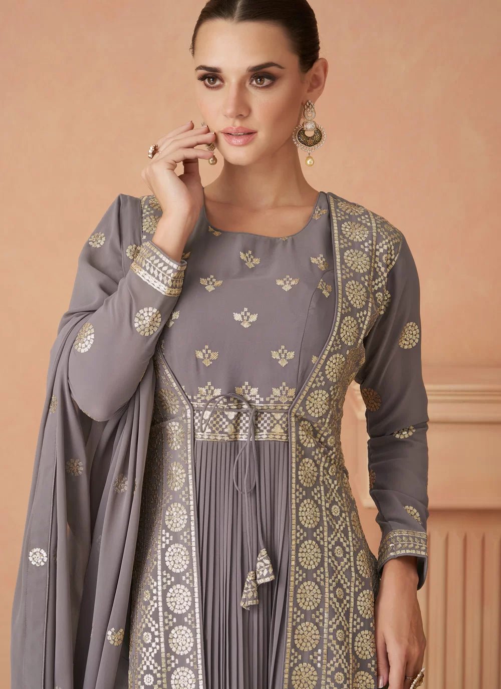 Gorgeous Grey ARAS - Indian Dress House 786