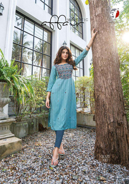 Gorgeous Light Blue AFC 3013 FVD - Indian Dress House 786