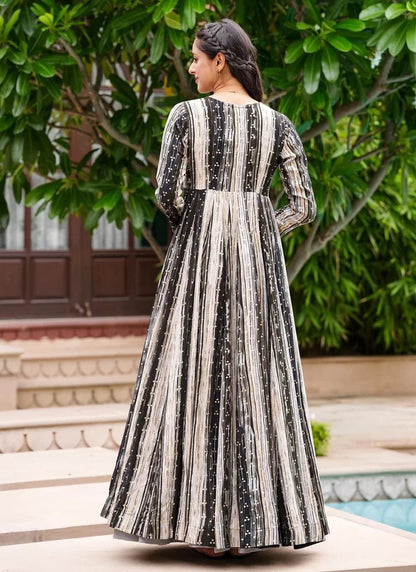 Gorgeous Night Grey & Black PRL INDO - Indian Dress House 786