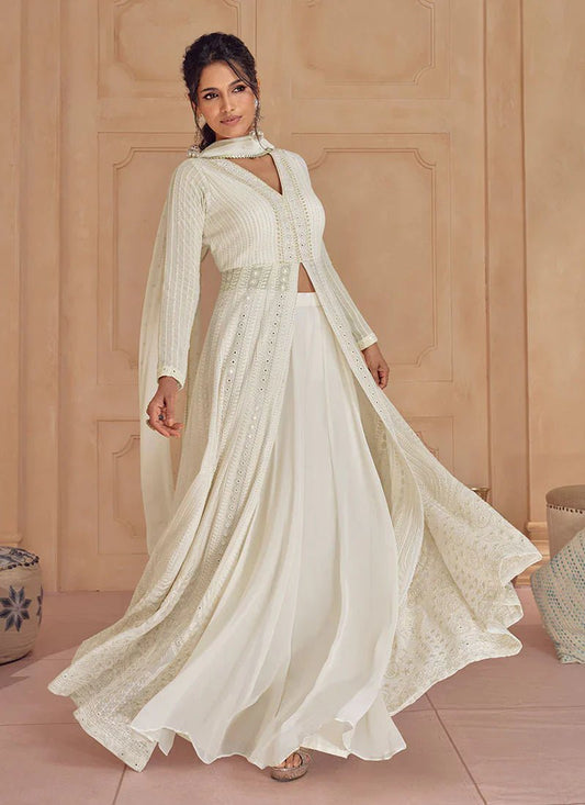Gorgeous Off White SSA - Indian Dress House 786