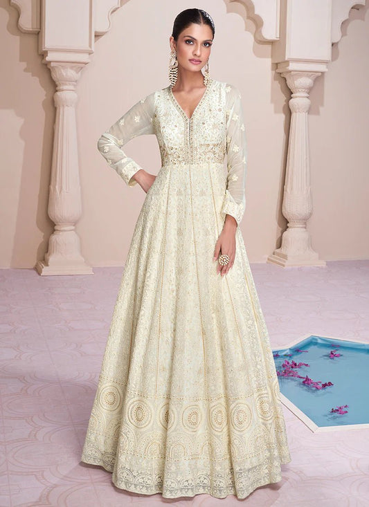 Gorgeous Off White SYF - Indian Dress House 786