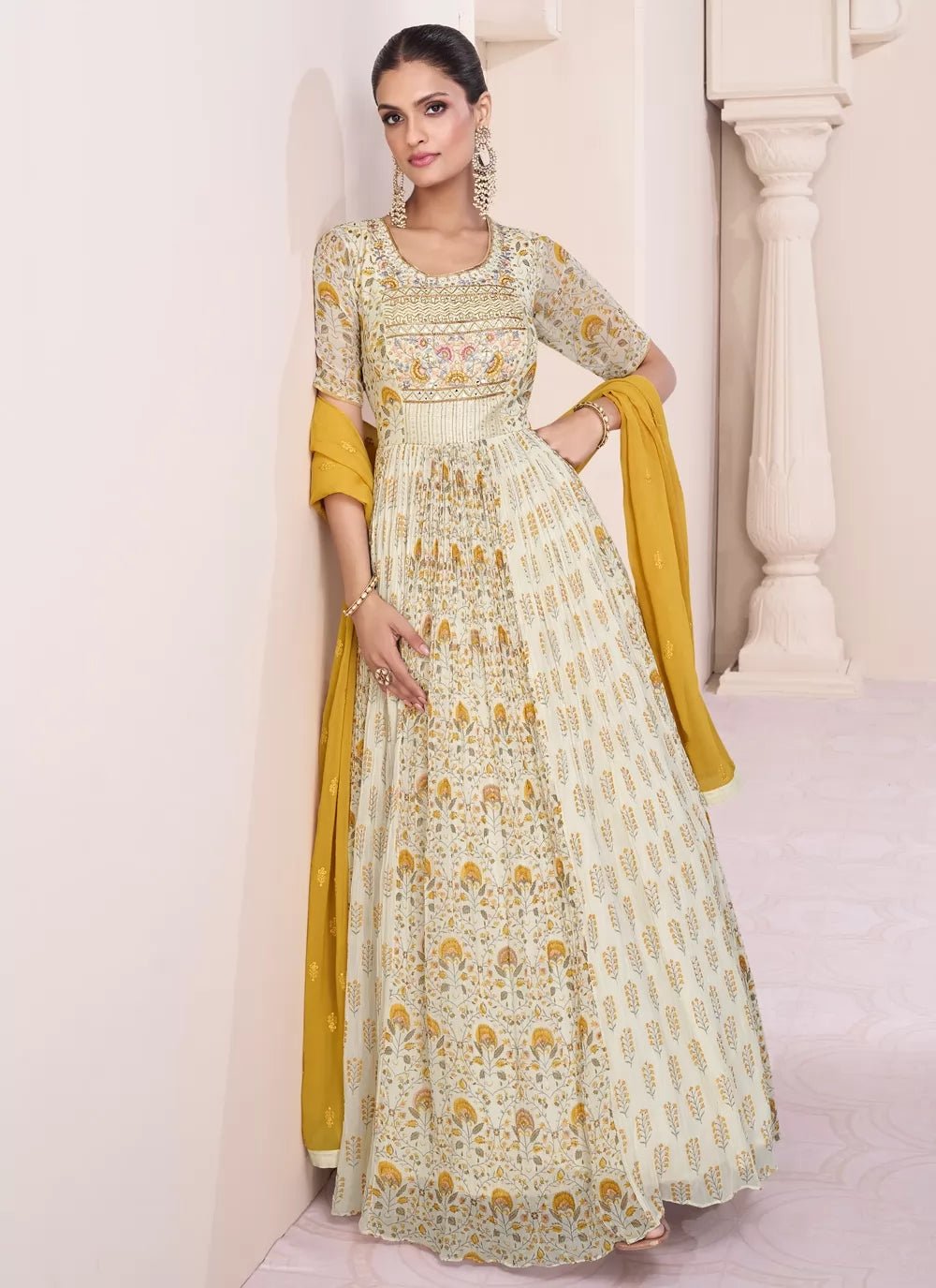 Gorgeous Off White SYV - Indian Dress House 786