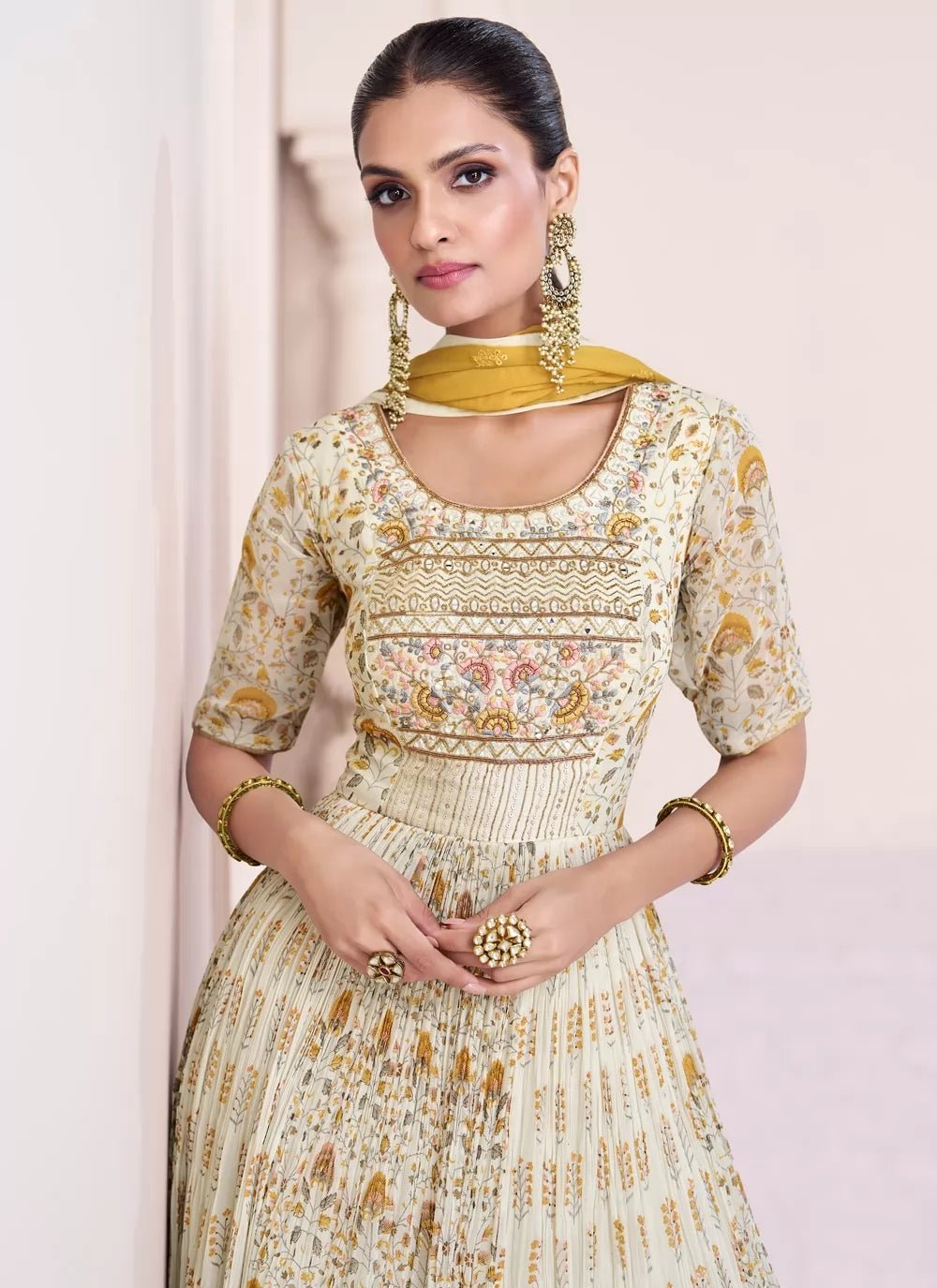 Gorgeous Off White SYV - Indian Dress House 786