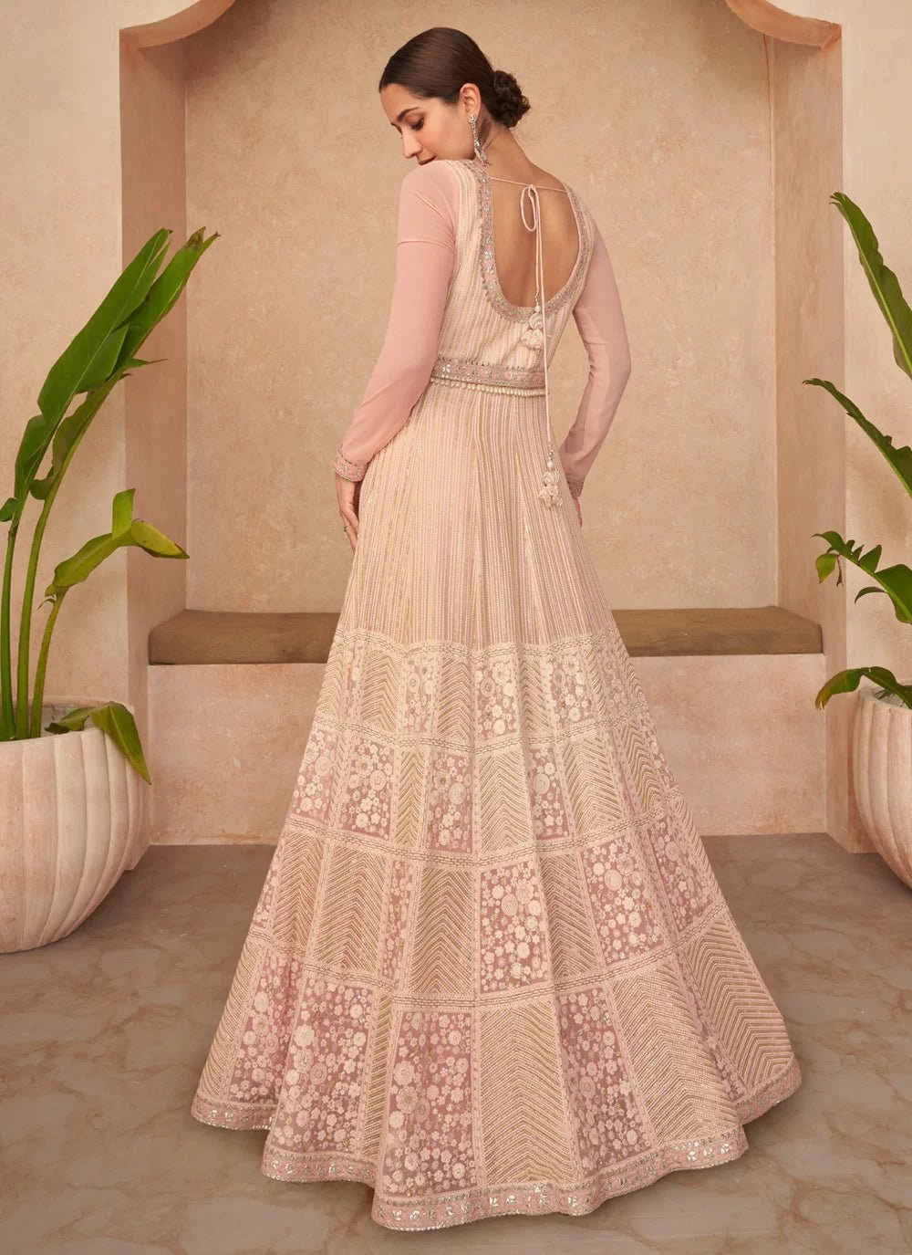 Gorgeous Peach SYGM - Indian Dress House 786