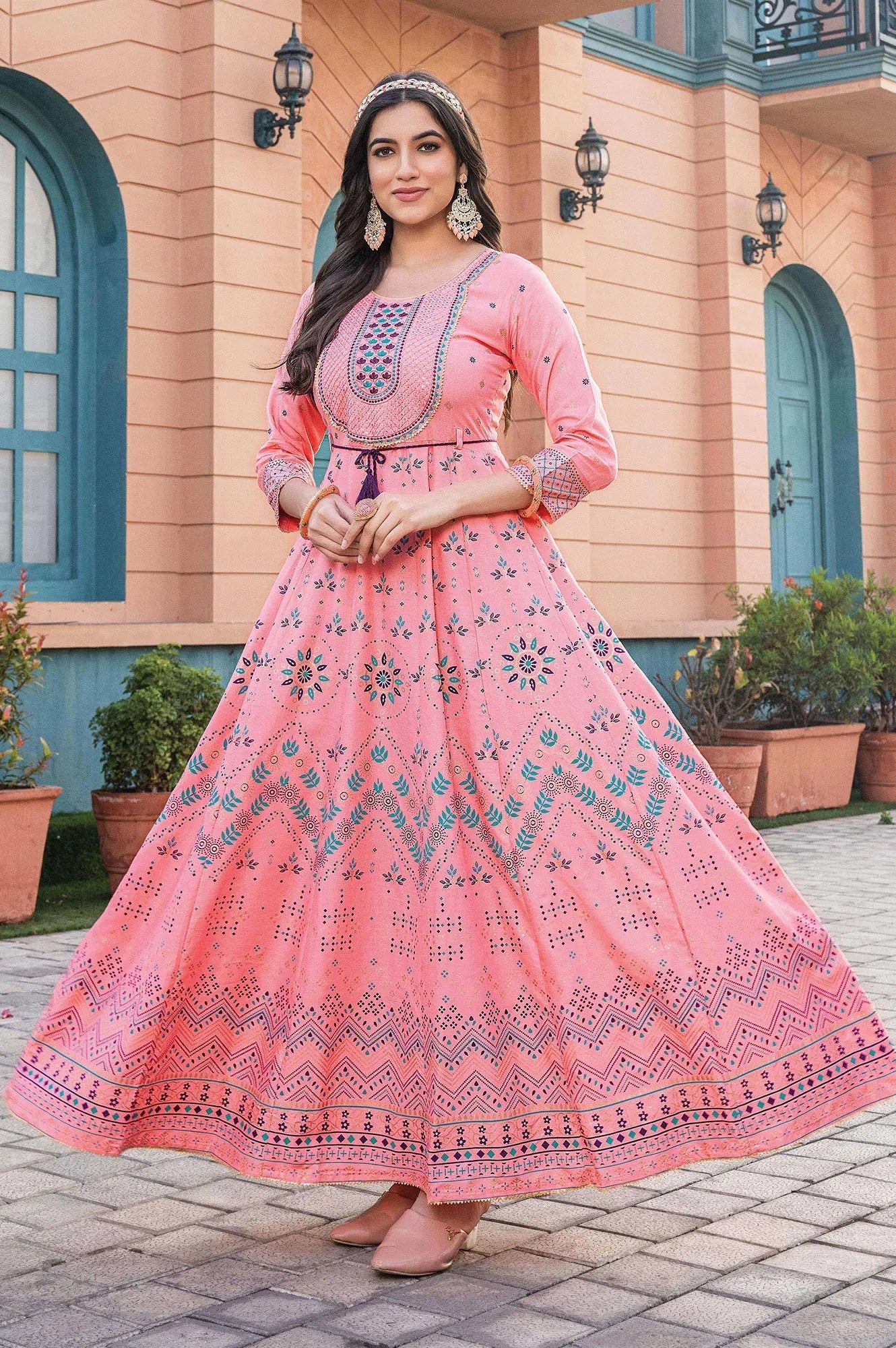 Gorgeous Pink P MIF 304 FVD - Indian Dress House 786