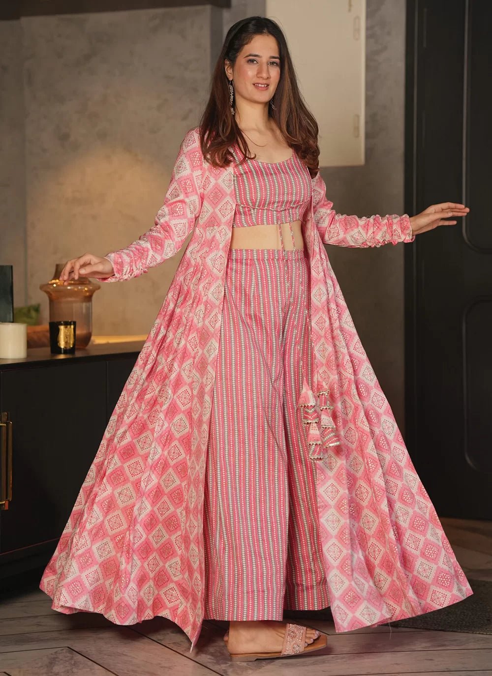 Gorgeous Pink PRL INDO - Indian Dress House 786