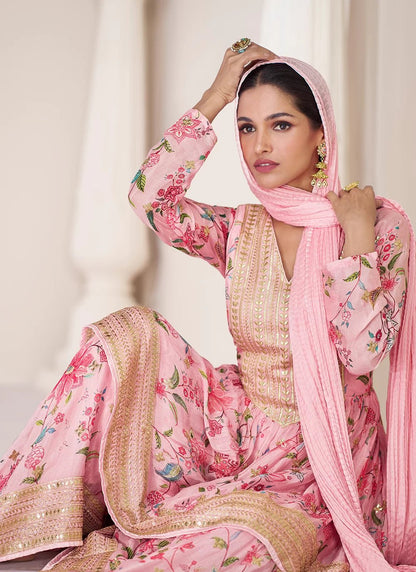 Gorgeous Pink Sharara SDP - Indian Dress House 786