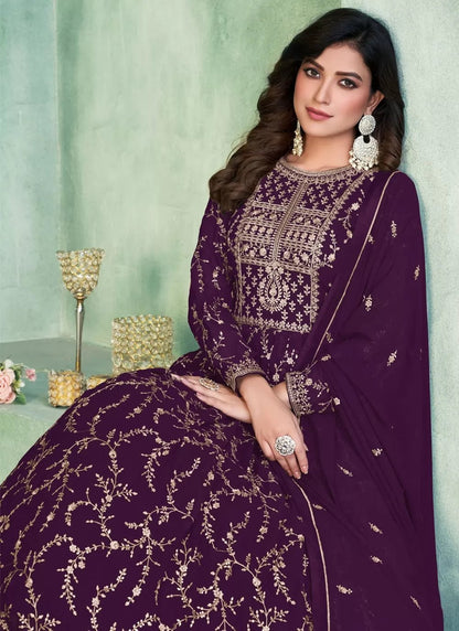 Gorgeous Purple ANJA - Indian Dress House 786