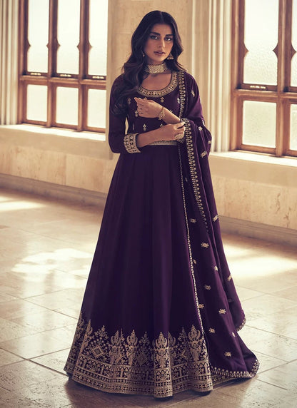 Gorgeous Purple ASNJ - Indian Dress House 786