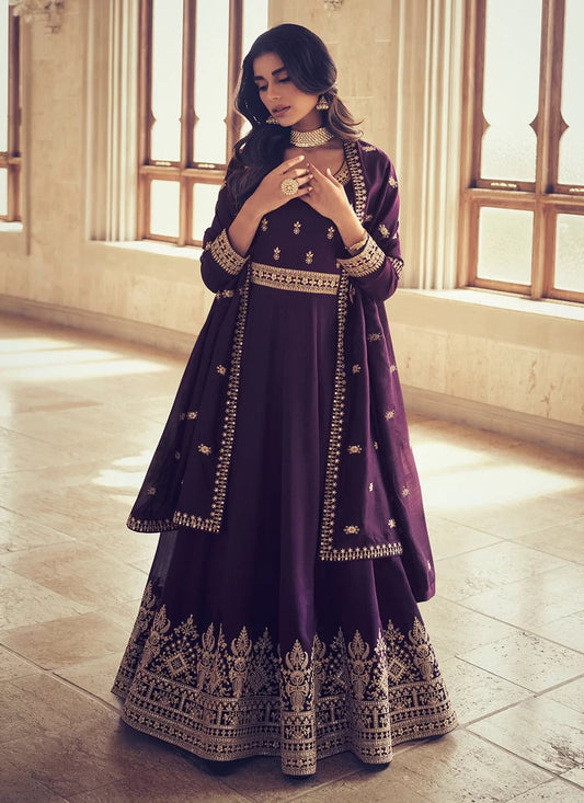 Gorgeous Purple ASNJ - Indian Dress House 786